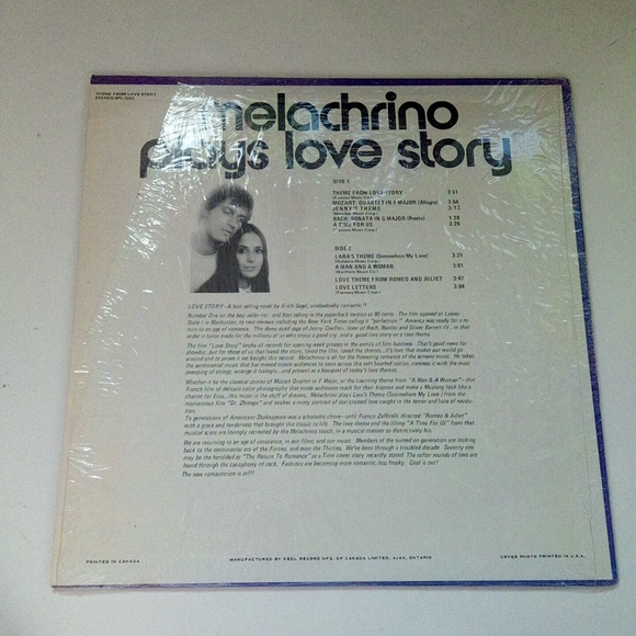 Theme From Love Story Played By Melachrino Pickwick International Vinyl Record - Picture 3 of 10